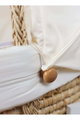 سرير موسى قطن فان مومنت، 76×42×76 سم، حامل هزاز - ابيض بيج product image 3