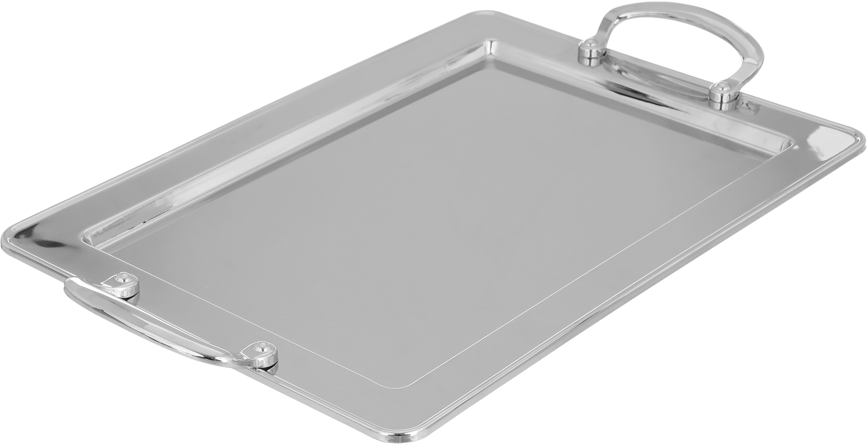 طوفرية استيل، 35×25×1.5 سم، يد نيكل - فضي product image 2