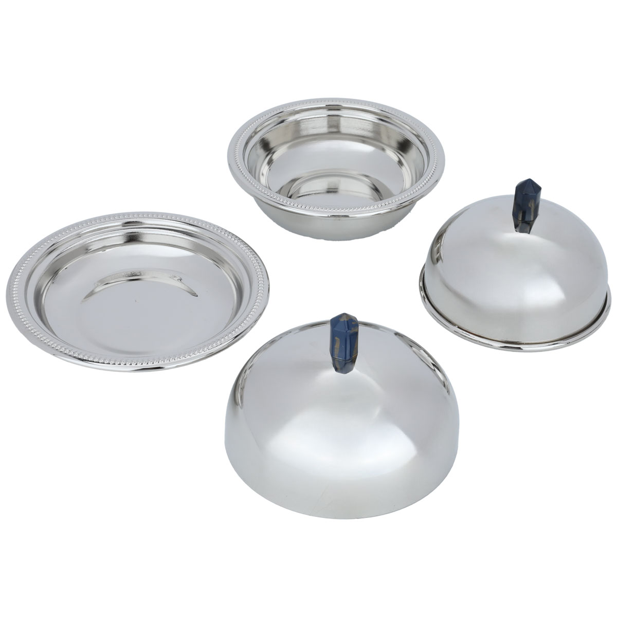 طقم طوفرية مع تمرية استيل السيف غاليري، 3 قطع - فضي product image 3