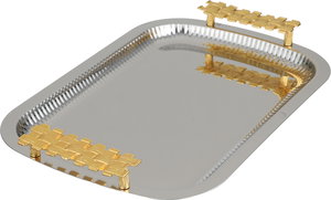 طوفرية ستانلس ستيل السيف غاليري، يد ذهبي، 36x24.5x4 سم - فضي ذهبي product image