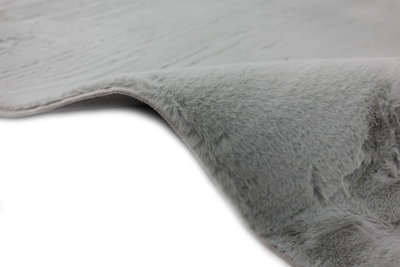 سجاده ميلو شكل مستطيل، 0.80×1.20 سم، صنع آلياً - رمادي فاتح product image 4