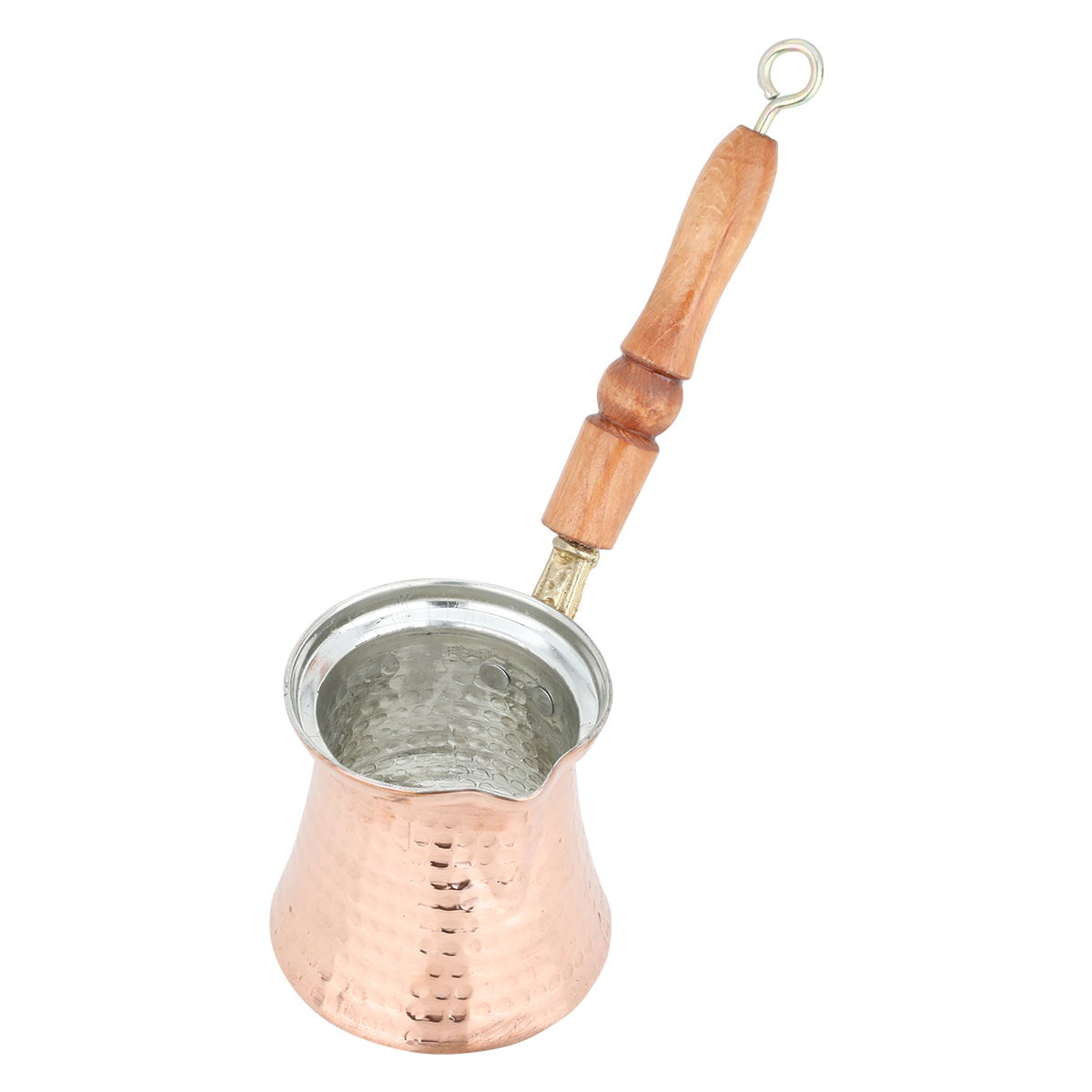 Al Saif Gallery Copper Coffee Pot, 0.25 L, Turkish, with wooden handle - Copper product image 2