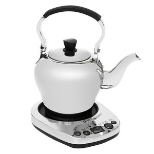 طقم دلة و إبريق كهربائي استيل إديسون اي كيف، 1200 واط، 0.85 / 1 لتر - فضي product image 3