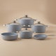 SAFLON Aluminum Cookware Set, 10 Pieces - Light Grey product image 1
