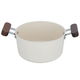 Tornado Ceramic Pot, 20 cm, side handles - light beige product image 2