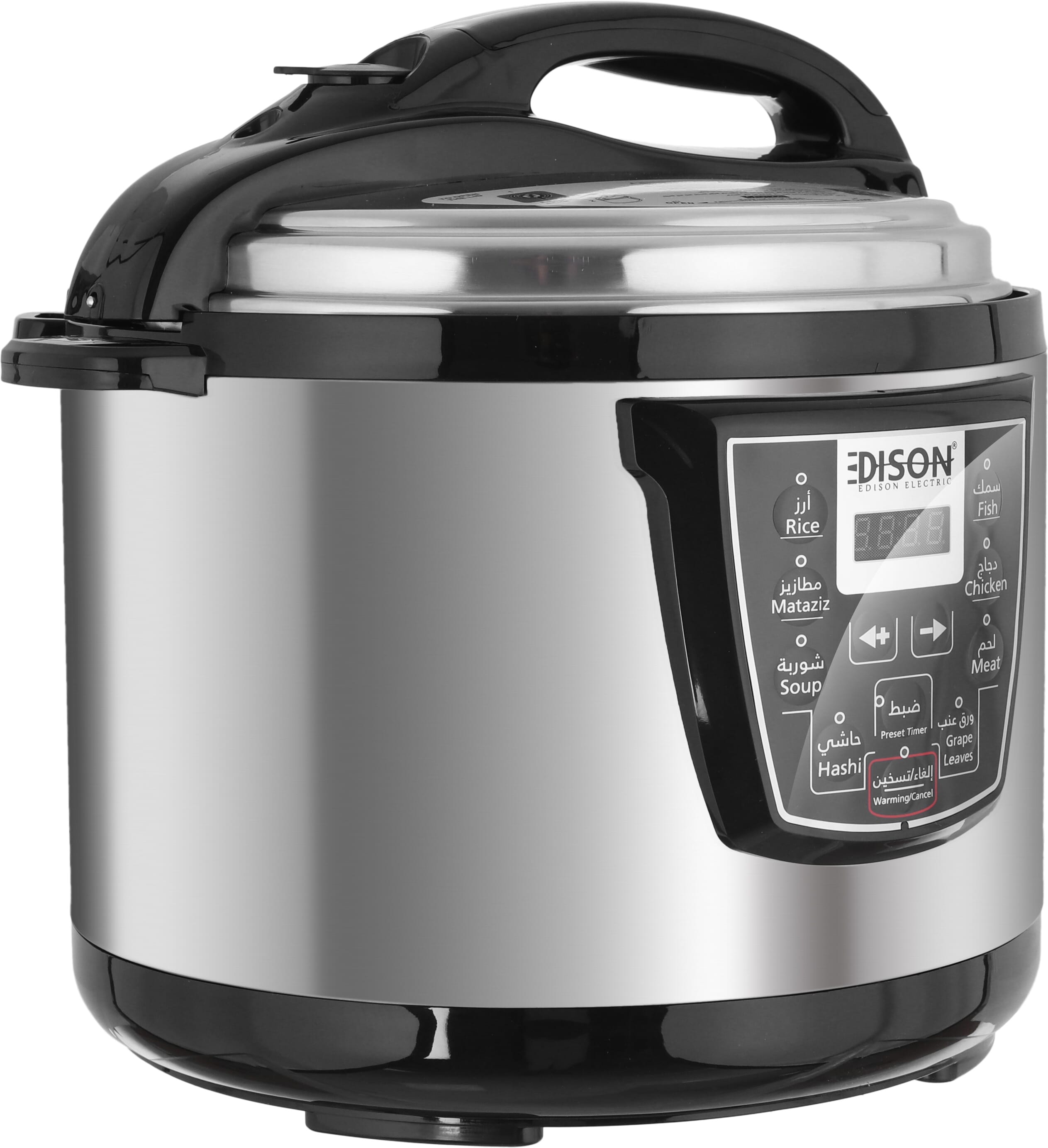 Tefal Edison Electric Pressure Cooker, 1600 Watt, 12 Liter - Silver Black product image 3