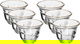 طقم فناجين قهوة عربي ماكس زجاج السيف غاليري، 6 قطع، بخط ذهبي - شفاف product image 1