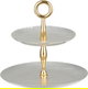 Al Saif Gallery  Stated Presents Stainless Steel, 2-Tier - Silver Gold product image 2
