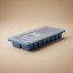 saif so Plastic Ice Cube Tray, Rectangle with Lid, 26.2 x 10.9 x 4.2 cm - Blue product image 1