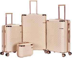 LIMRA Luggage Set, 4 Wheels, 4 Bags, Zipper Closure, 360° Rotating, WM-116 - Gold Beige product image