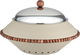 Al Saif Gallery Stainless Steel Indian Food Warmer, 44x44x28 cm, 3 Liter, Double Bowl, Base, Round - Silver Beige product image 1