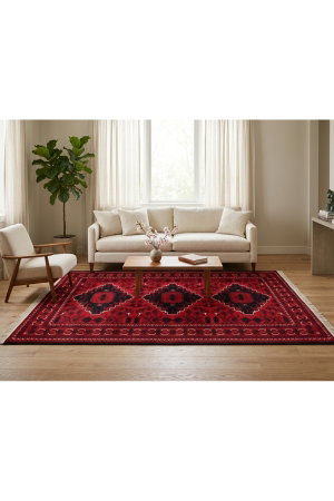 سجادة مجلس بوليستر سجادتي، 200×300 سم، نقشة نجد - أحمر product image 2