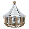 Al Saif Gallery Steel Food Heater, 24 x 24 x 24 cm, with base - silver copper product image 1