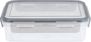 Al Saif Gallery Plastic Food Container with Lid, 1 Liter, 20x14x6 cm, Rectangle - Gray product image 2