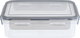 Al Saif Gallery Plastic Food Container with Lid, 1 Liter, 20x14x6 cm, Rectangle - Gray product image 2