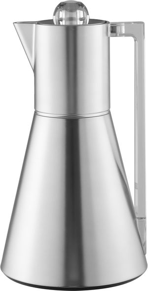 ترمس لينا افريست، 1 لتر، الخامة الداخلية زجاج حراري، ضغاط، يد شفاف - فضي product image