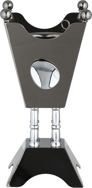 Al Saif Gallery Stainless Steel Incense Burner, 11x11x22 cm, Base - Black Silver product image