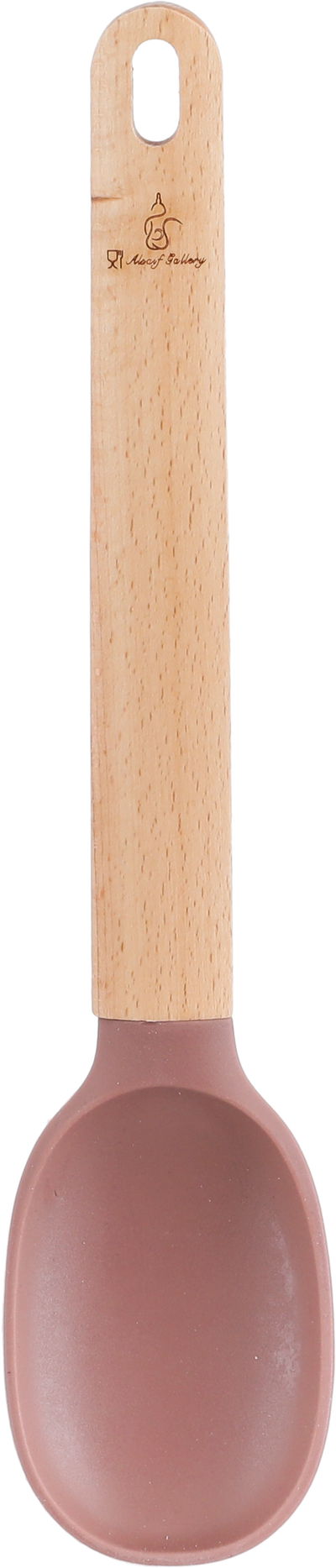 Al Saif Gallery 6-Piece Wooden Silicone Cooking Spoon Set, Wooden Handle - Kashmir product image 3