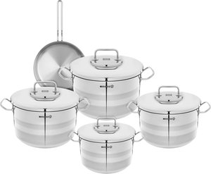 طقم قدور استيل استرا2 كوركماز، 9 قطع - فضي product image 2