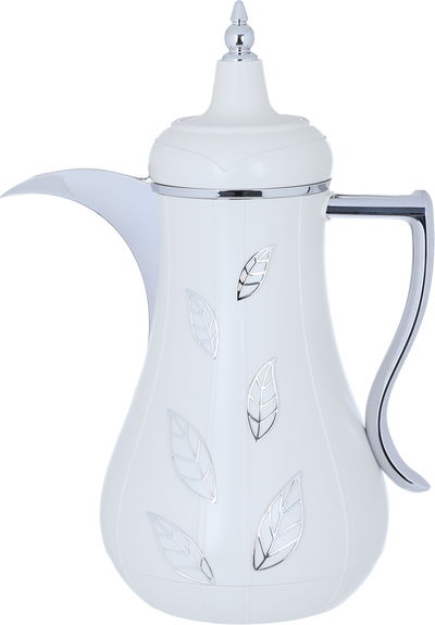 Al Saif Gallery Salami Steel Thermos Set, 2 Pieces, 1 Liter - Silver White product image 4