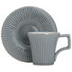 Al Saif Gallery coffee cups and saucers set, 12 pieces - grey product image 1