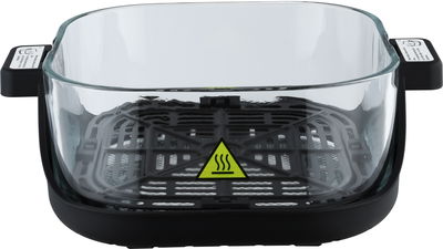 قلاية هوائية إديسون كرانشي، 1500 واط، 4/1.5 لتر، 4 برامج، شاشة ديجيتال، AF532T - رمادي غامق اسود product image 8