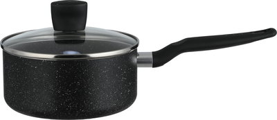 طقم قدور دارك ستون 2 جرانيت تيفال، غطاء زجاج، 11 قطعة - أسود شفاف product image 10