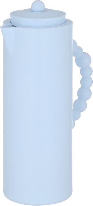 Al Saif Gallery Royal 7 glass thermos, 1 liter, glass inner container, plastic outer shell - cyan product image 2