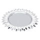 Al Saif Gallery Steel Round Serving Plate, 30 X 30 X 1 Cm - Silver product image 1