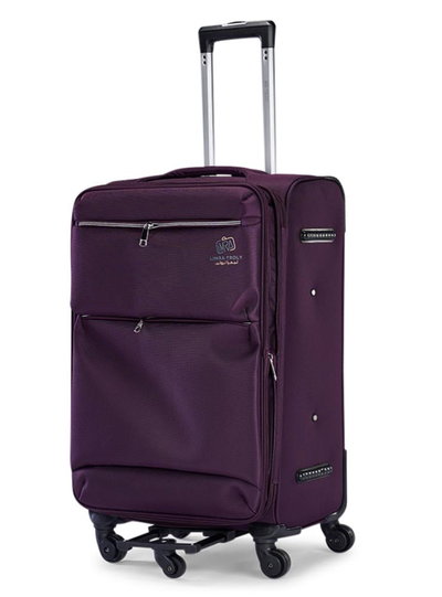 طقم شنط سفر قماش ليمرا، 3 مقاسات، 4 عجلات، حركة بزاوية 360 درجة، LMA-1003-1 - بنفسجي product image 6