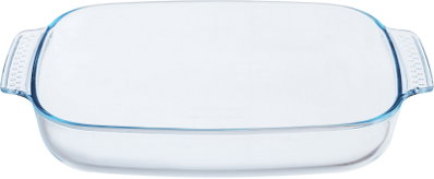 طقم صينية طهي زجاج بايركس، 2 قطعة - شفاف product image 4