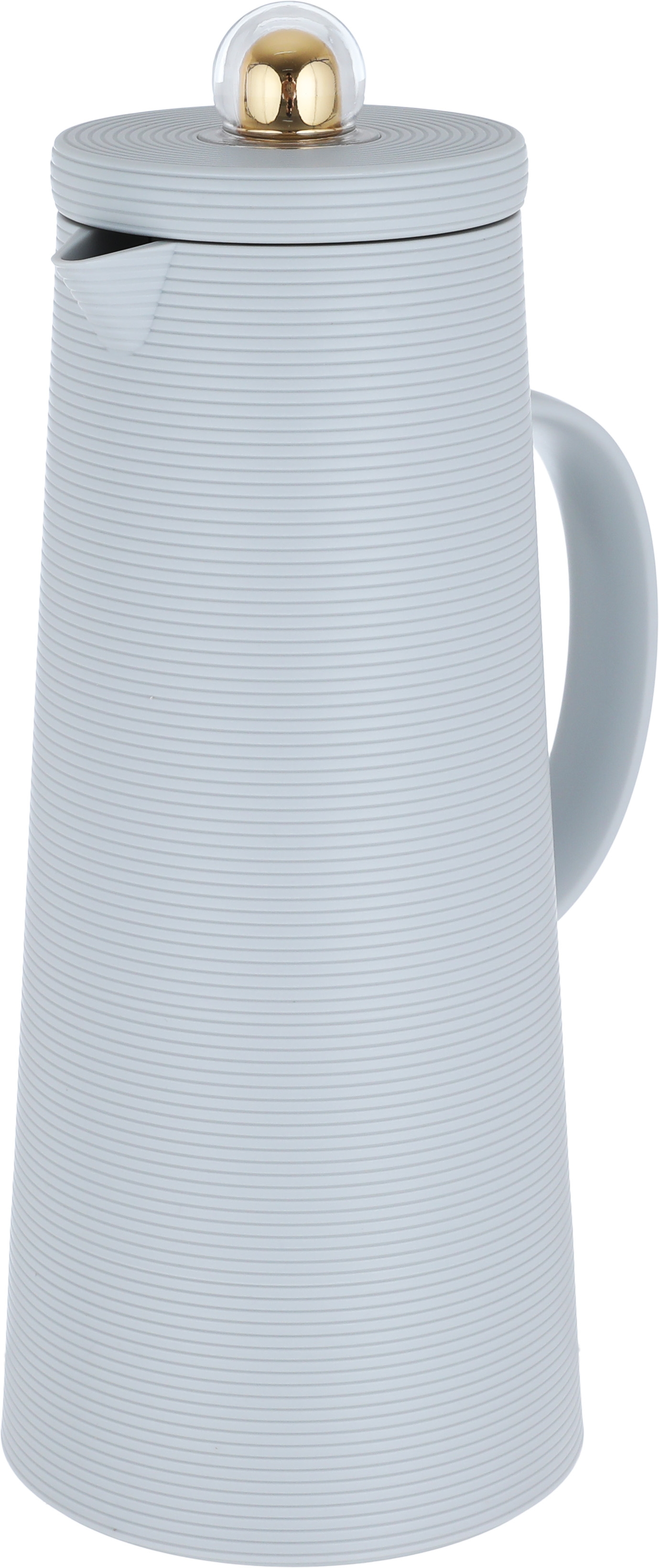 Al Saif Gallery Royal 8 thermos, 1 liter, thermal glass inner container, plastic outer shell - light gray product image 2