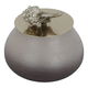 Al Saif Gallery glass box, round, lid - grey product image 2