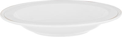 Alsaif Gallery Porcelain Dinner Set, 166 Pieces, Gold-White Rim product image 16
