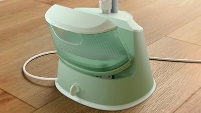 Philips STE1010/76 Series 1000 Vertical Steam Iron, 1600W, 1.8L, 2 Steam Settings - Light Green product image 4