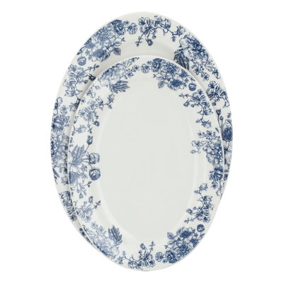 طقم سفرة بورسلان السيف غاليري، 45 قطعة - ابيض ازرق product image 5