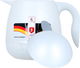 Al-Rhine thermos, 0.5 liters, compressor, thermal glass inner container, plastic outer shell - white product image 5