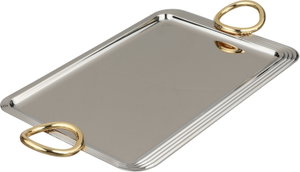 طقم طوفريات سوارة استيل، 3 قطع - فضي ذهبي product image 2