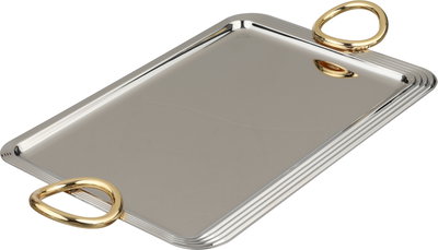طقم طوفريات سوارة استيل، 3 قطع - فضي ذهبي product image 2