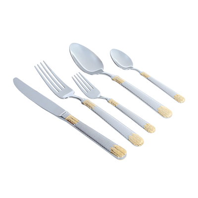 طقم سفرة بورسلان السيف غاليري، 77 قطعة، نقش سنبلة ذهبي - أبيض product image 8