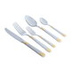 طقم سفرة بورسلان السيف غاليري، 77 قطعة، نقش سنبلة ذهبي - أبيض product image 8