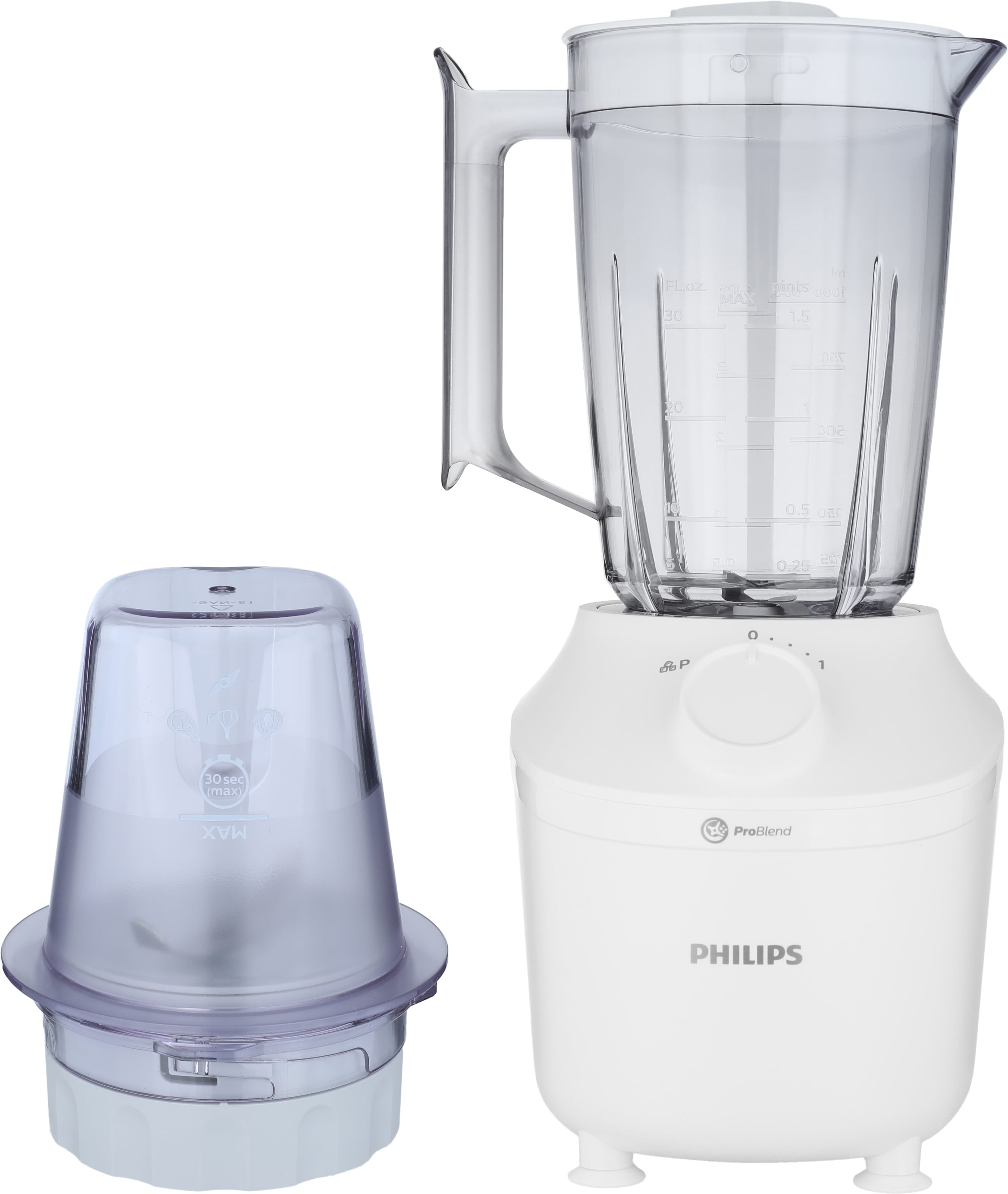 خلاط كهربائي فيليبس، 450 واط، 1.9 لتر - أبيض product image 1