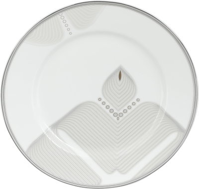 طقم سفرة بورسلان السيف غاليري، 61 قطعة، نقوشات فضي - أبيض product image 12