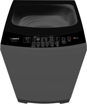 Fisher FAWMT-M150GIDD Automatic Washing Machine, 15 kg, Top Load, Digital Display - Grey Black product image