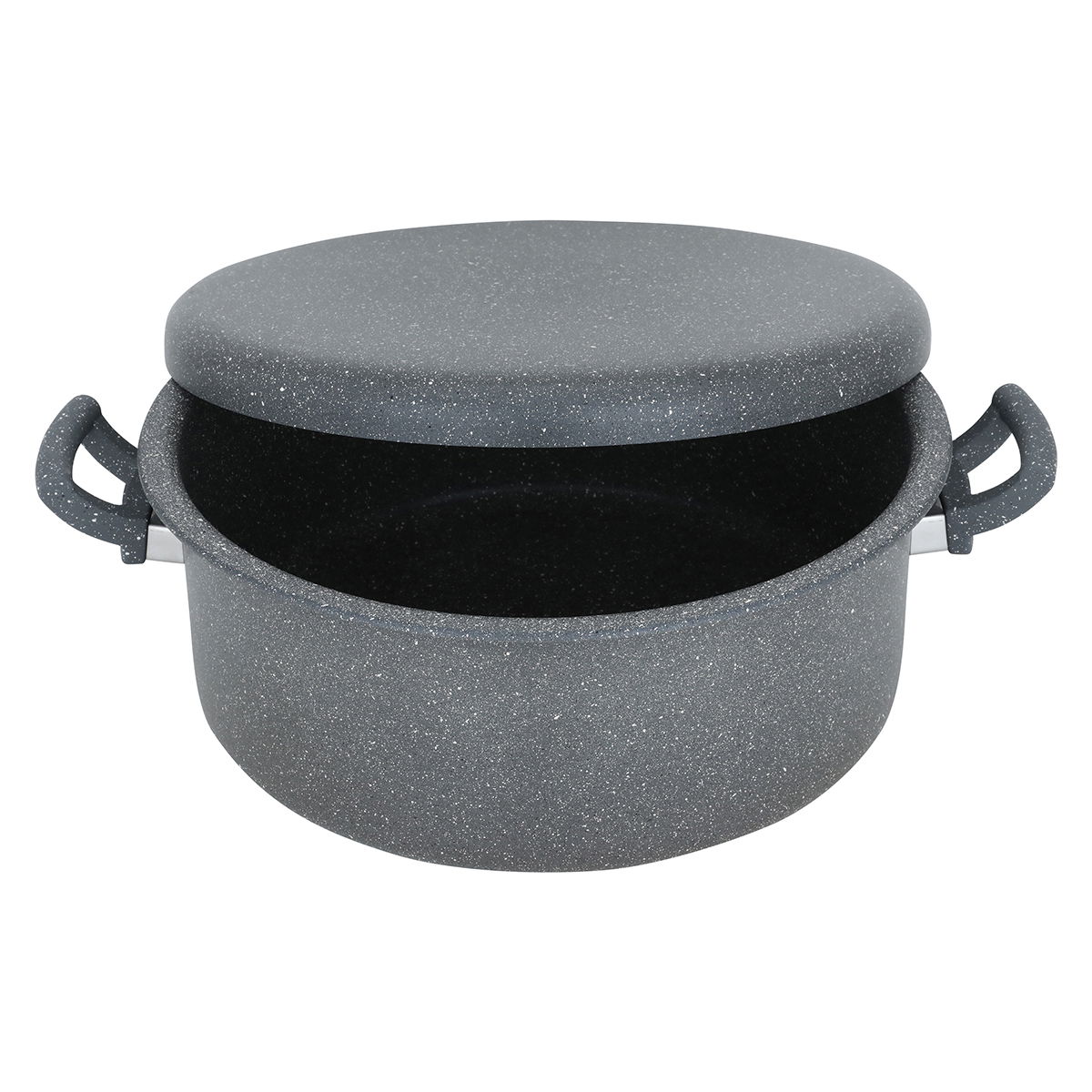 Al Saif Gallery granite upside down pot, 34 cm - grey product image 2
