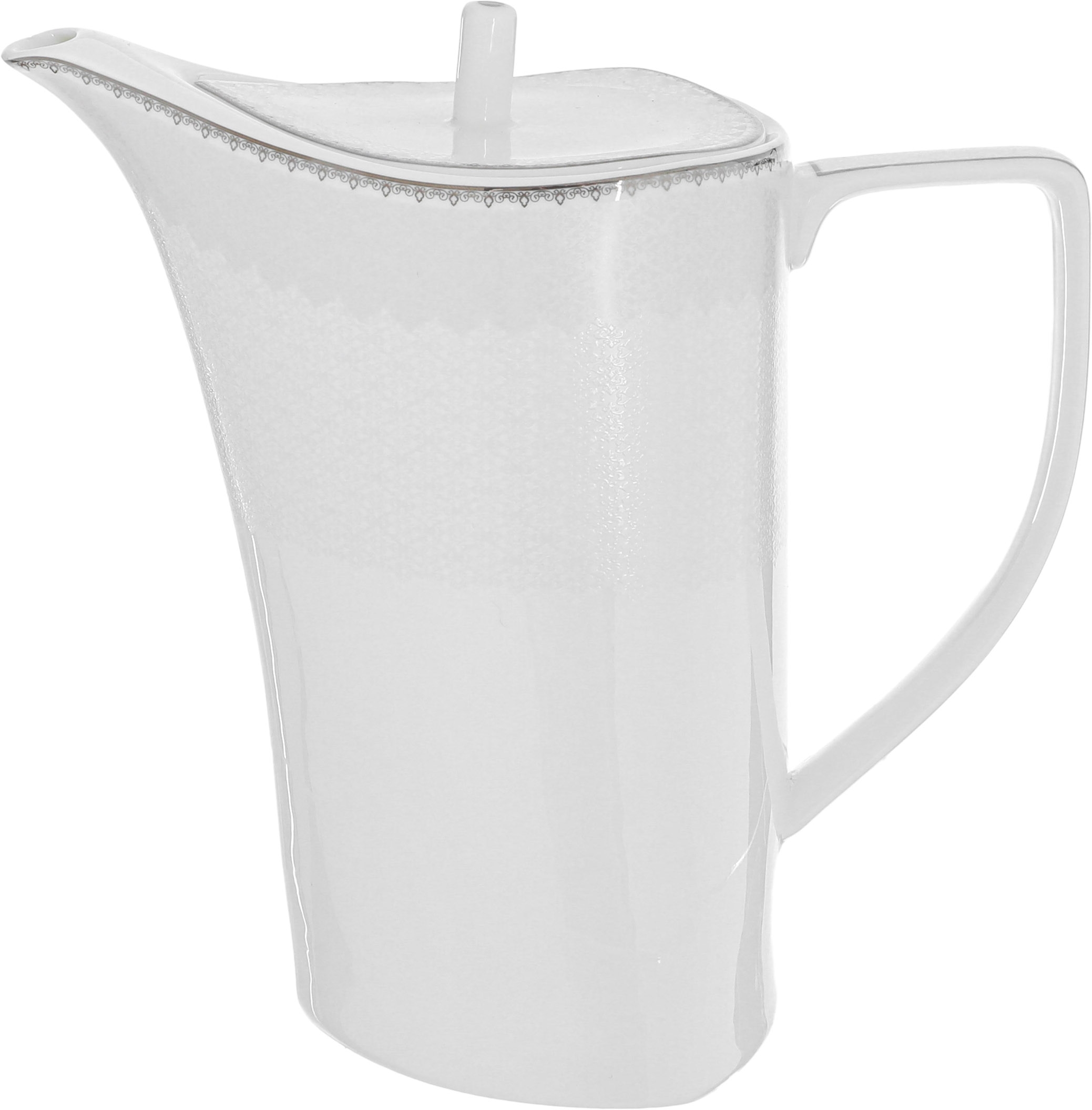 طقم سفرة بورسلان دانيا، 77 قطعة - ابيض فضي product image 3