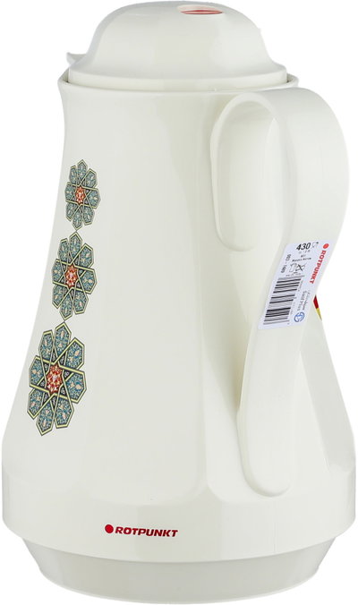 Rotpunkt 430 Plastic Thermos, 1 Liter, Glass Inner Container - Cream product image 3