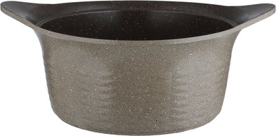 طقم قدور كوري جرانيت تورنادو، 7 قطع، غطاء زجاج - كابتشينو منقط product image 4