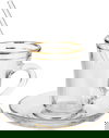 طقم تقديم شاي زجاج السيف غاليري، 26 قطع - شفاف ابيض product image 4