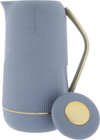 Roaa Glory Thermos, 1 Liter, Inner Glass, Pressure Cooker - Sky Blue product image 5